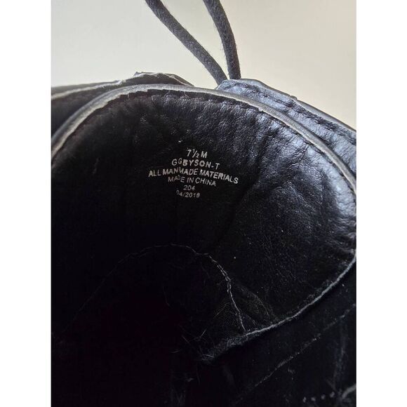 G by Guess Byson Combat Boots Sz 7 1/2 Black - Picture 9 of 10